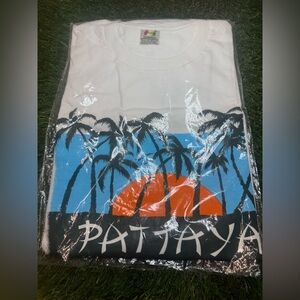 Pattay T-Shirt - White, Blue, and Orange